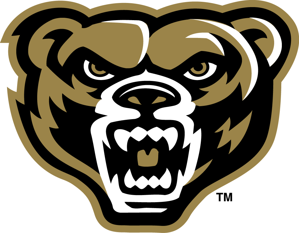 Oakland Golden Grizzlies 2012-Pres Primary Logo iron on paper